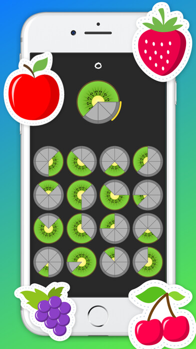 Emulate iPhone app Fruit Slices Puzzle using MyAndroid