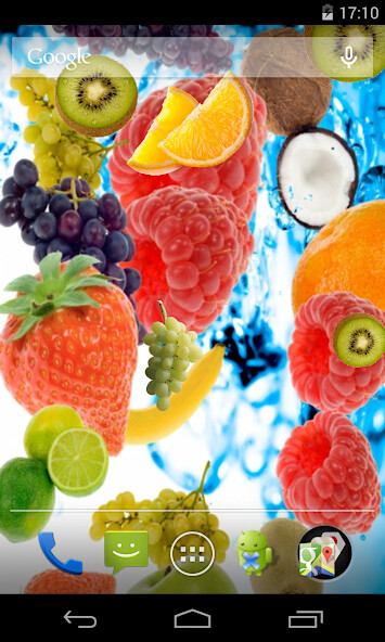 Emulate Android APK Fruits Live Wallpaper
