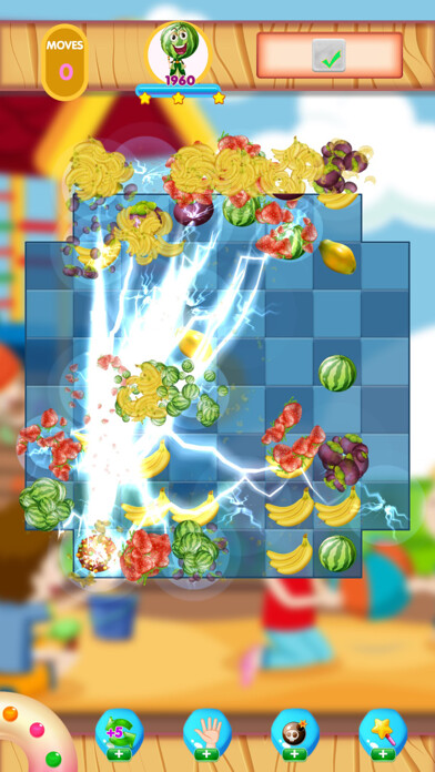 Emulate iPhone app Fruits Mania - Match 3 using MyAndroid