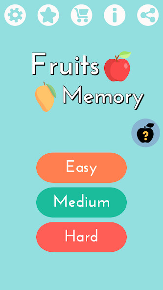 Run android online APK Fruits Memory Game for kids from MyAndroid or emulate Fruits Memory Game for kids using MyAndroid