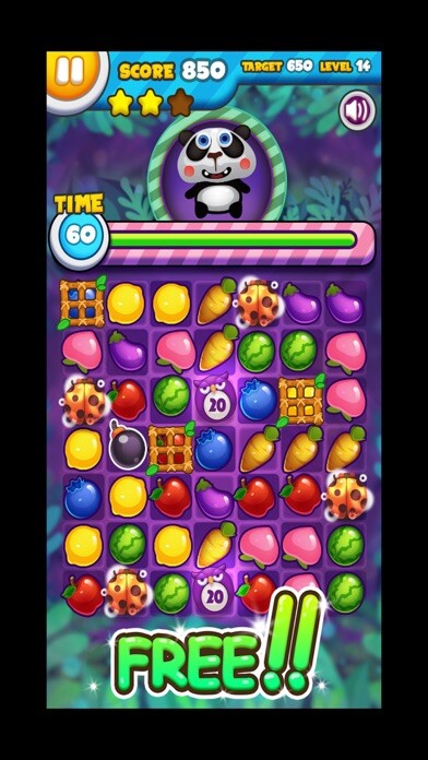Emulate iPhone app Fruit Splash Slice Game using MyAndroid