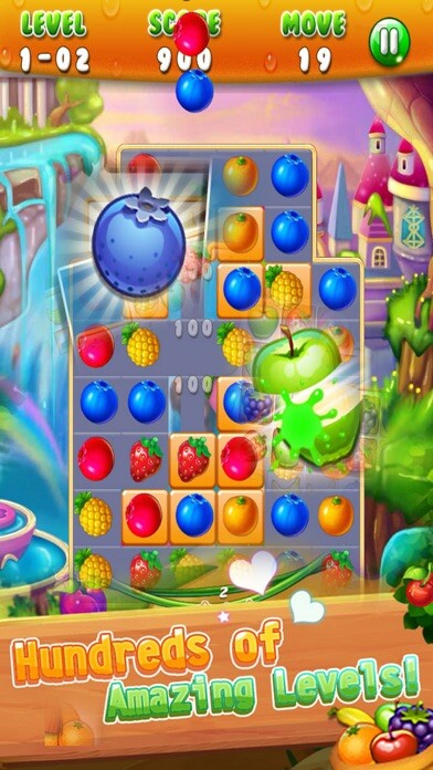 Emulate iPhone app Fruit World: Game Pop Match3 using MyAndroid