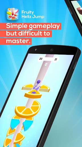 Run android online APK Fruity Heliz Jump Ball Drop from MyAndroid or emulate Fruity Heliz Jump Ball Drop using MyAndroid
