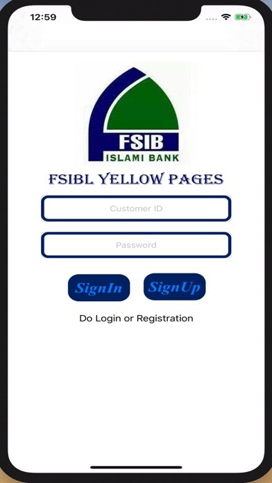 Emulate iPhone app FSIBL Yellow Pages using MyAndroid