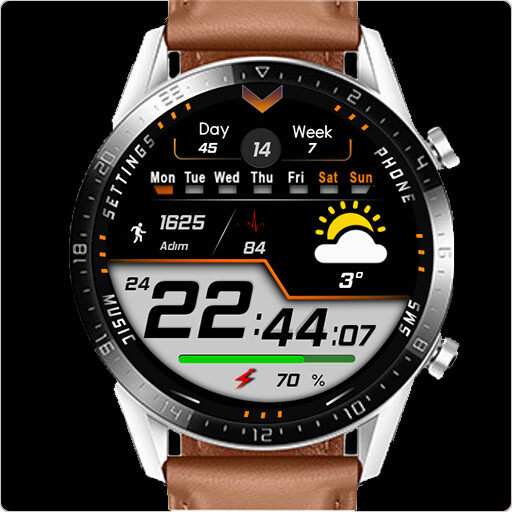 Run android online APK FS W193  DIGITAL WATCHFACE from MyAndroid or emulate FS W193  DIGITAL WATCHFACE using MyAndroid