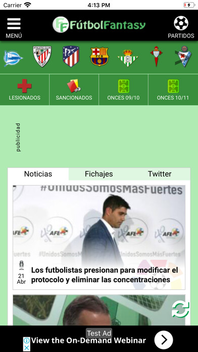 Emulate iPhone app FútbolFantasy using MyAndroid Emulate iPhone app FútbolFantasy using MyAndroid