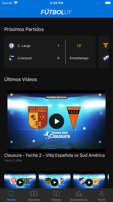 Emulate iPhone app FútbolUY using MyAndroid Emulate iPhone app FútbolUY using MyAndroid