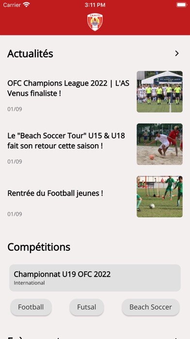 Emulate iPhone app FTF Officiel using MyAndroid
