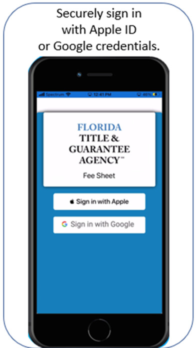 Emulate iPhone app FTGA Fee Sheet using MyAndroid