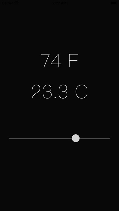 Emulate iPhone app F to C Converter using MyAndroid