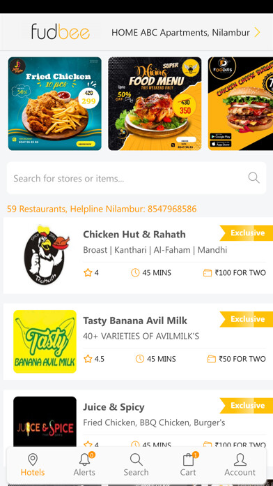 Emulate iPhone app Fudbee - Food Delivery App using MyAndroid Emulate iPhone app Fudbee - Food Delivery App using MyAndroid