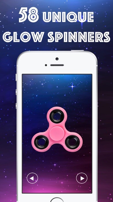 Emulate iPhone app Fudget spinner GLOW using MyAndroid