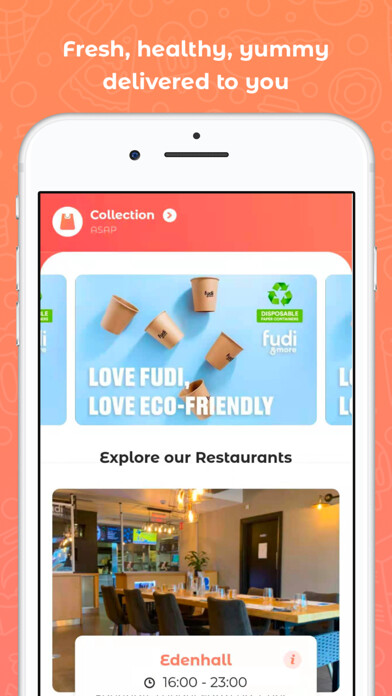 Emulate iPhone app Fudi & More using MyAndroid