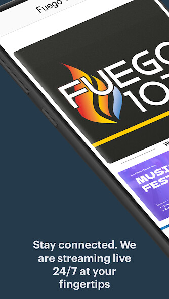 Emulate iPhone app Fuego 102.9 using MyAndroid
