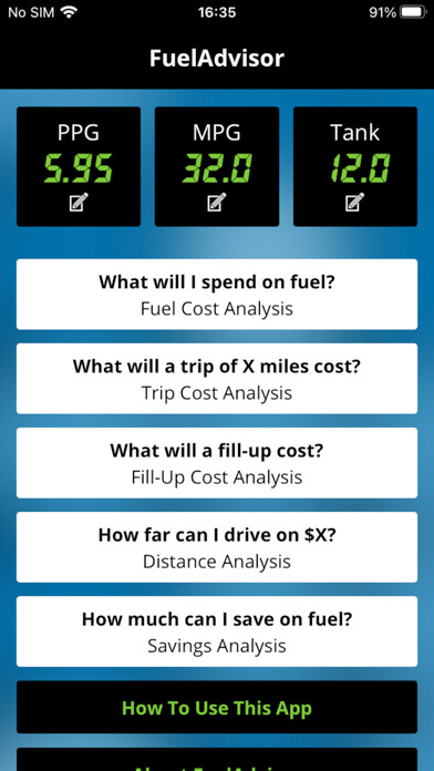 Emulate iPhone app FuelAdvisor 2 for iPhone using MyAndroid Emulate iPhone app FuelAdvisor 2 for iPhone using MyAndroid