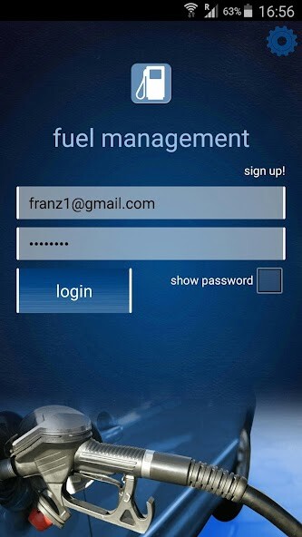 Emulate iPhone app FUEL Management using MyAndroid