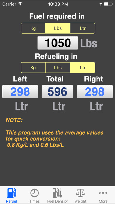 Emulate iPhone app fuelTool using MyAndroid