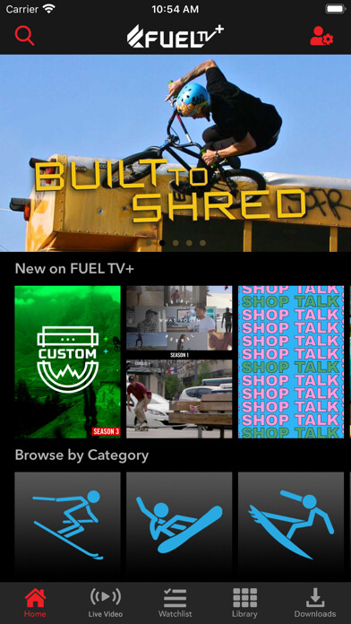 Emulate iPhone app FUEL TV+ using MyAndroid