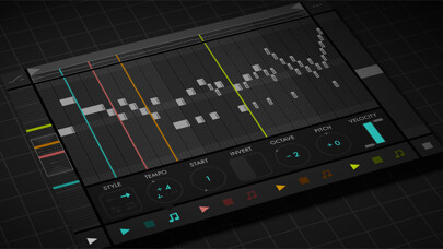 Emulate iPhone app Fugue Machine : MIDI Sequencer using MyAndroid
