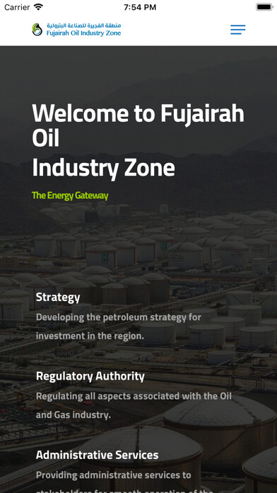 Emulate iPhone app Fujairah Oil Industry Zone App using MyAndroid Emulate iPhone app Fujairah Oil Industry Zone App using MyAndroid