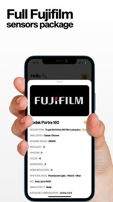 Emulate iPhone app Fuji Simulation Recipes using MyAndroid