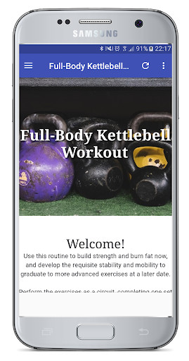 Run android online APK Full Body Kettlebell Workout from MyAndroid or emulate Full Body Kettlebell Workout using MyAndroid