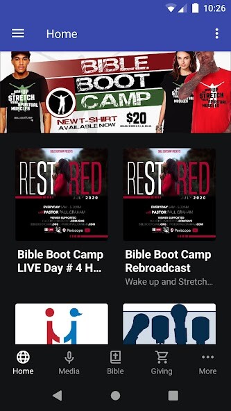 Emulate iPhone app Full Circle Ministries using MyAndroid