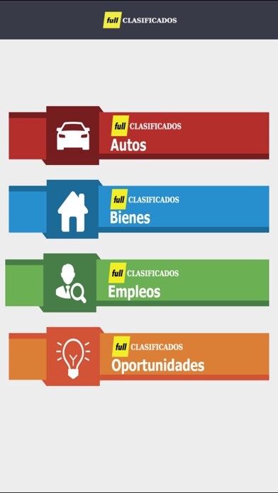 Emulate iPhone app Full Clasificados using MyAndroid