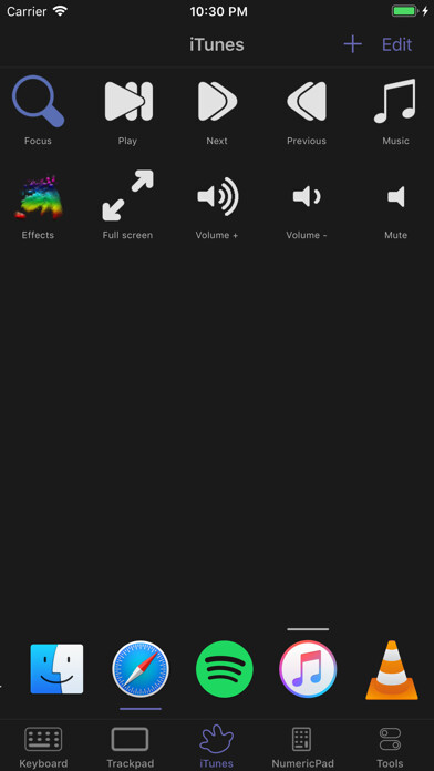 Emulate iPhone app FullControl: Remote for Mac using MyAndroid