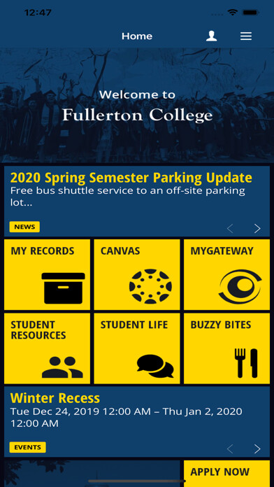Emulate iPhone app Fullerton College Mobile using MyAndroid Emulate iPhone app Fullerton College Mobile using MyAndroid
