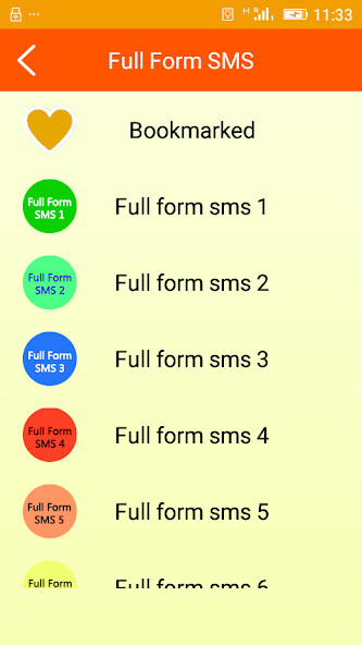 Run android online APK Full Form SMS from MyAndroid or emulate Full Form SMS using MyAndroid