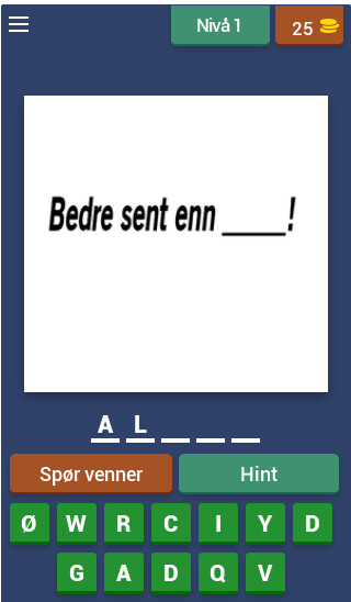 Run android online APK Fullfør ordtaket: Helt Norsk from MyAndroid or emulate Fullfør ordtaket: Helt Norsk using MyAndroid Run android online APK Fullfør ordtaket: Helt Norsk from MyAndroid or emulate Fullfør ordtaket: Helt Norsk using MyAndroid