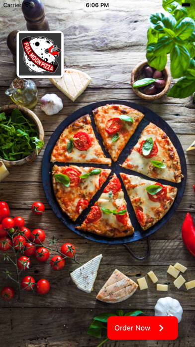 Emulate iPhone app Full Moon Pizza using MyAndroid