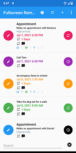 Run android online APK Fullscreen Popup Reminder from MyAndroid or emulate Fullscreen Popup Reminder using MyAndroid