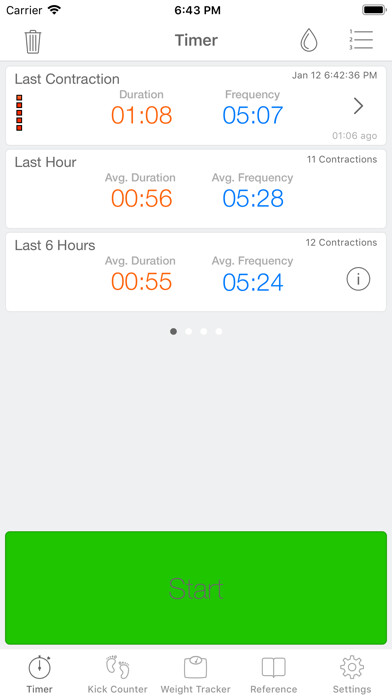 Emulate iPhone app Full Term - Contraction Timer using MyAndroid Emulate iPhone app Full Term - Contraction Timer using MyAndroid