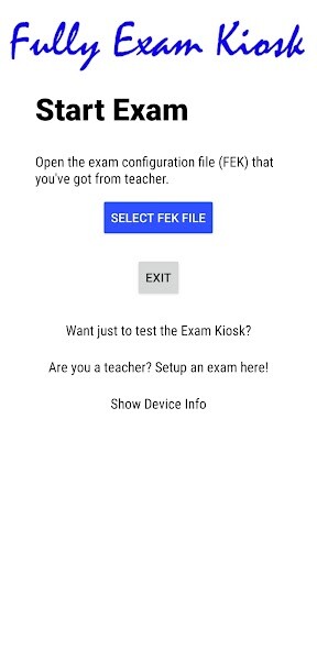 Run android online APK Fully Exam Kiosk from MyAndroid or emulate Fully Exam Kiosk using MyAndroid