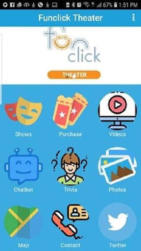 Run android online APK Funclick Theater from MyAndroid or emulate Funclick Theater using MyAndroid