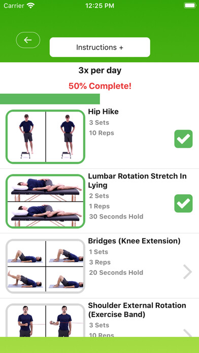 Emulate iPhone app Functional Physical Therapy using MyAndroid