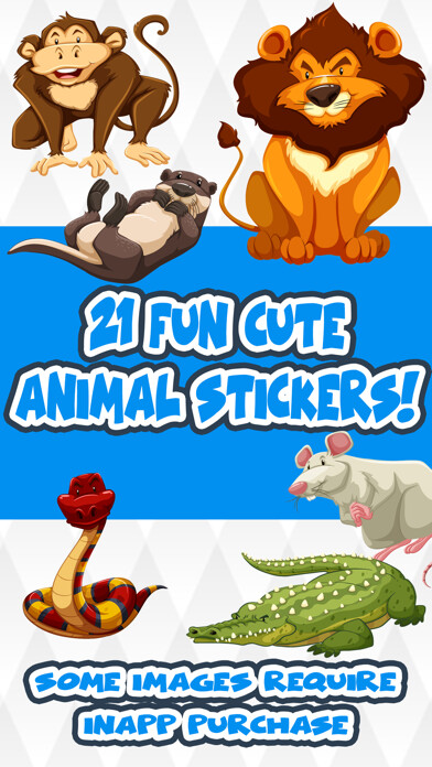 Emulate iPhone app Fun Cute Animal Stickers using MyAndroid
