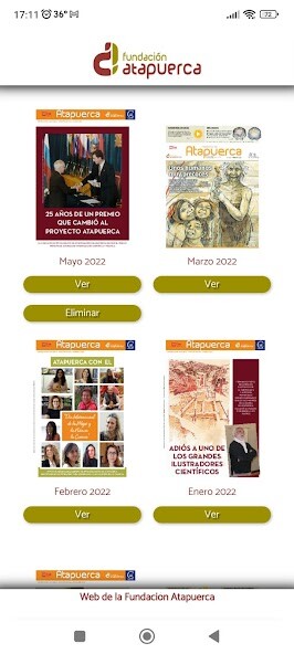 Emulate iPhone app Fundación Atapuerca using MyAndroid Emulate iPhone app Fundación Atapuerca using MyAndroid