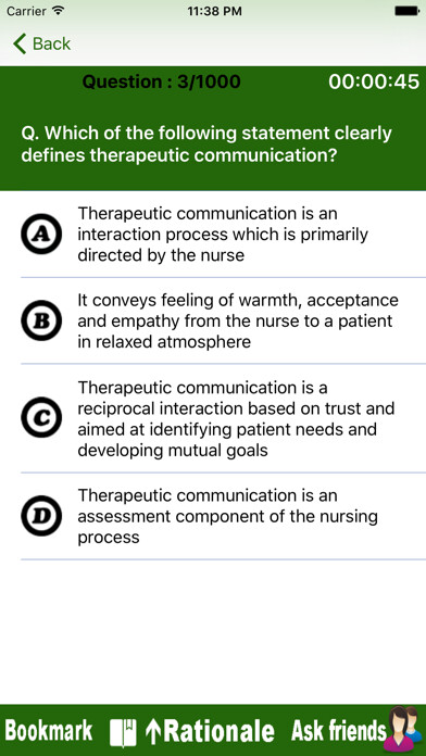 Emulate iPhone app Fundamentals of Nursing Quiz With 5000 Questions Free using MyAndroid