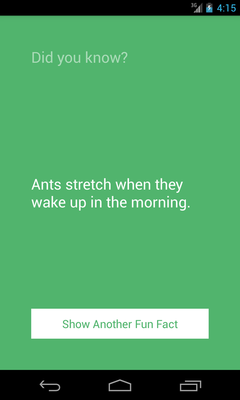 Emulate Android APK Fun Facts Treehouse Course App
