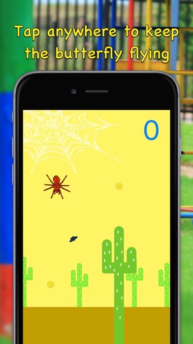 Emulate iPhone app Fun Flying Endless Butterfly using MyAndroid