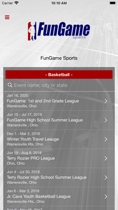 Emulate iPhone app FunGame Sports using MyAndroid