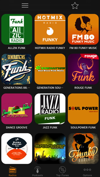 Emulate iPhone app FUNK RADIO - Disco Funk Music. using MyAndroid