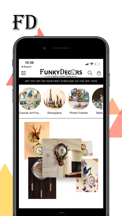 Emulate iPhone app FunkyDecors using MyAndroid Emulate iPhone app FunkyDecors using MyAndroid