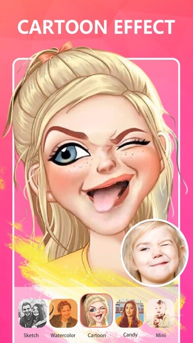 Emulate iPhone app Funmera - Amusing Photo Editor using MyAndroid