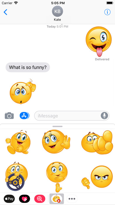 Emulate iPhone app Funny Animated Emoji Stickers using MyAndroid Emulate iPhone app Funny Animated Emoji Stickers using MyAndroid