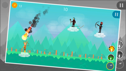 Emulate iPhone app Funny Archers - 2 Player Archery Games using MyAndroid