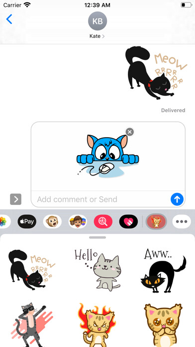 Emulate iPhone app Funny Cat Emotions Stickers using MyAndroid Emulate iPhone app Funny Cat Emotions Stickers using MyAndroid